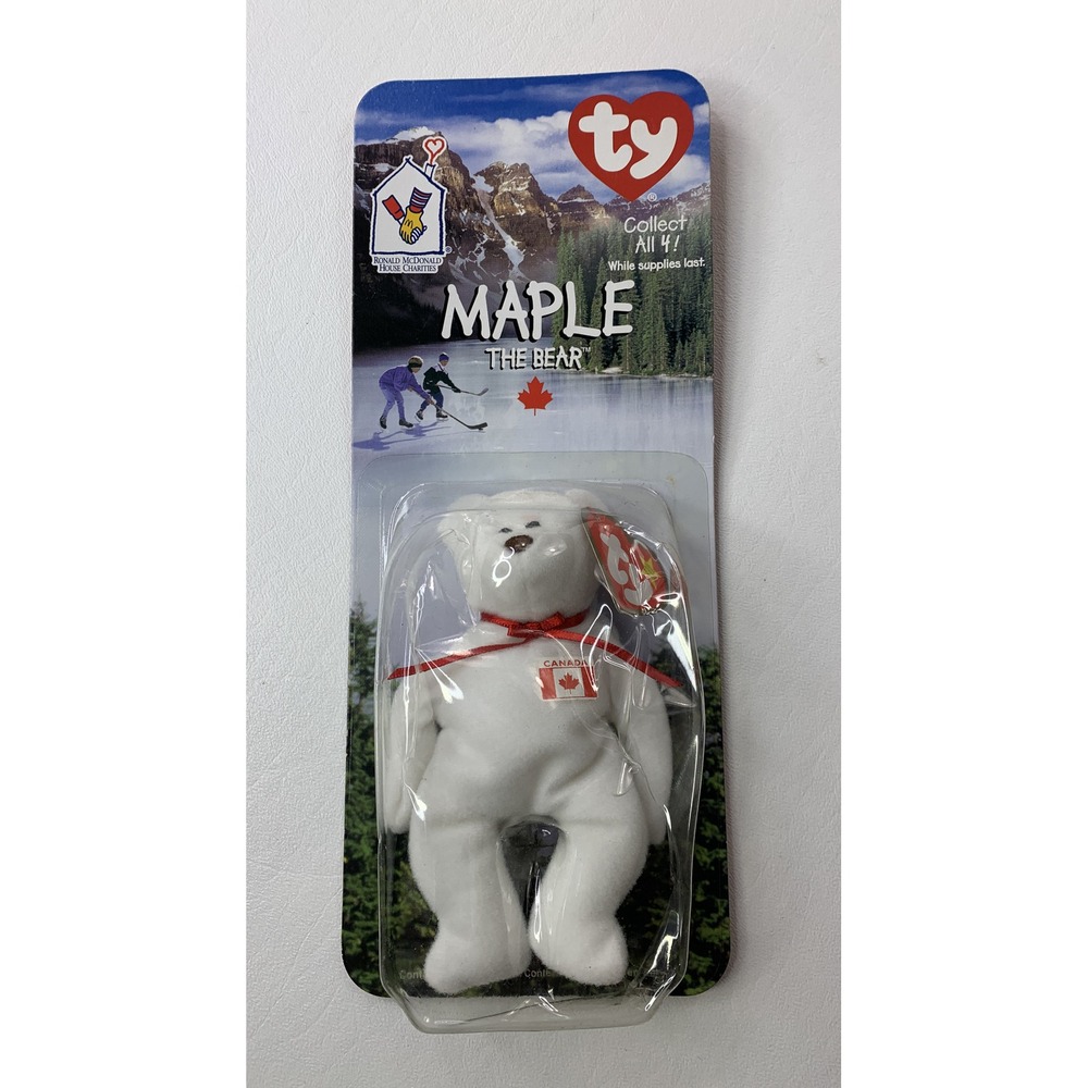 Maple the Bear Beanie Baby WITH RARE ERRORS‎ Damaged Bubble - Picture 11 of 12